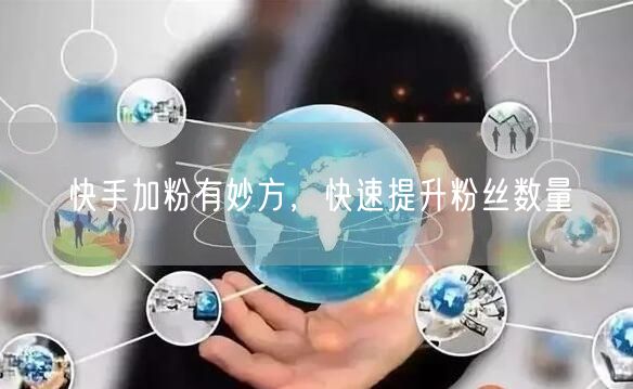 快手加粉有妙方，快速提升粉丝数量