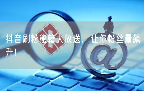 抖音刷粉秘籍大放送，让你粉丝量飙升！