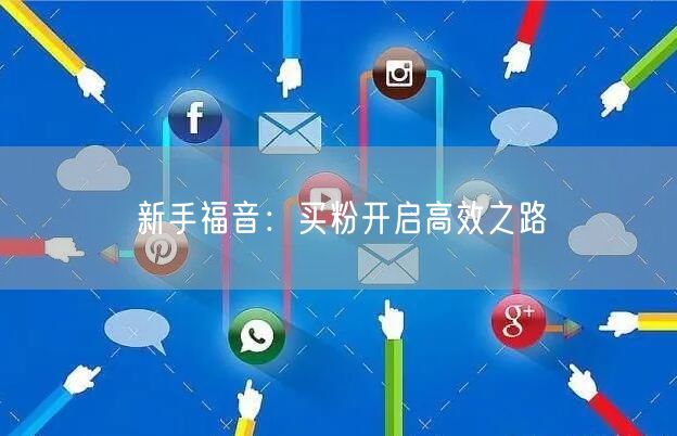 新手福音：买粉开启高效之路
