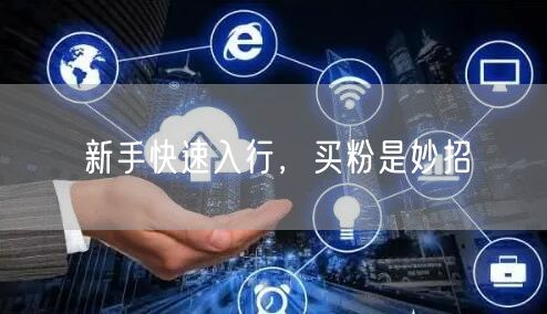 新手快速入行，买粉是妙招