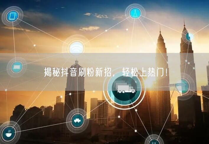 揭秘抖音刷粉新招，轻松上热门！