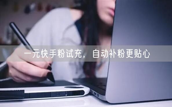 一元快手粉试充，自动补粉更贴心