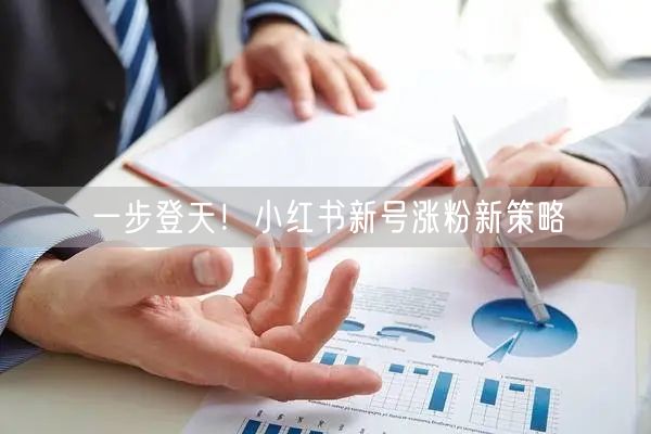 一步登天！小红书新号涨粉新策略