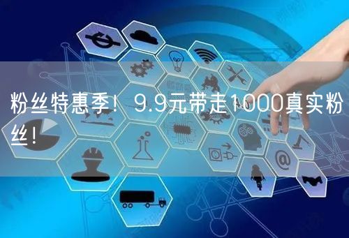 粉丝特惠季！9.9元带走1000真实粉丝！