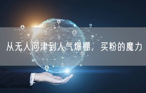 从无人问津到人气爆棚，买粉的魔力