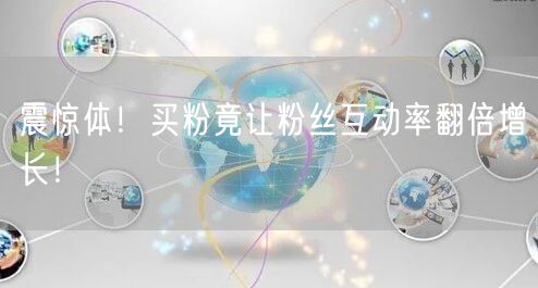 震惊体！买粉竟让粉丝互动率翻倍增长！