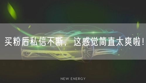 买粉后私信不断，这感觉简直太爽啦！