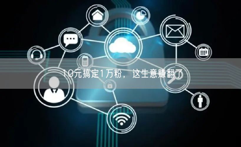 10元搞定1万粉，这生意赚翻了