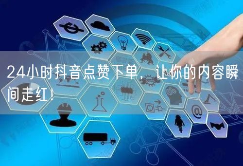 24小时抖音点赞下单，让你的内容瞬间走红！