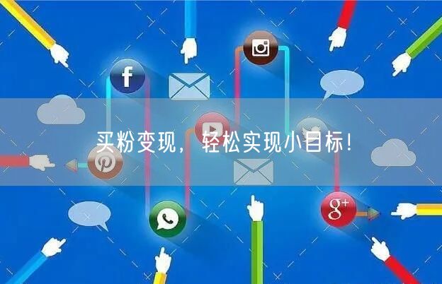 买粉变现，轻松实现小目标！