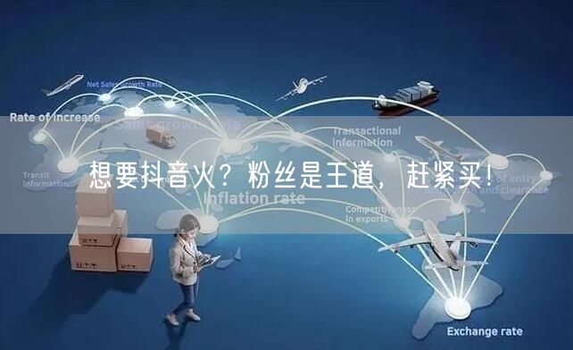 想要抖音火？粉丝是王道，赶紧买！