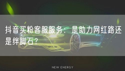 抖音买粉客服服务：是助力网红路还是绊脚石？