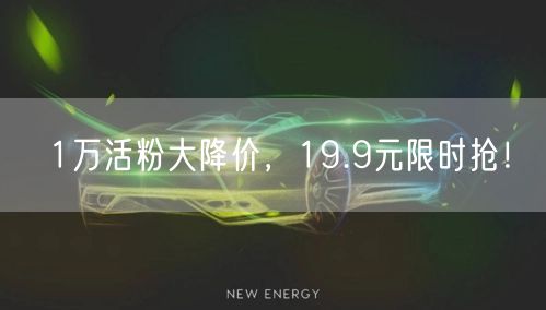 1万活粉大降价，19.9元限时抢！