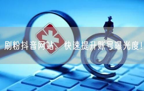 刷粉抖音网站，快速提升账号曝光度！