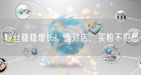 粉丝稳稳增长！选对店，买粉不犯愁