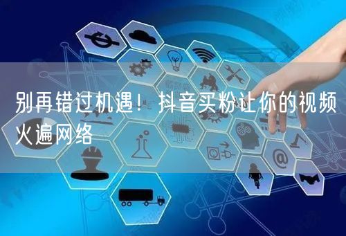 别再错过机遇！抖音买粉让你的视频火遍网络