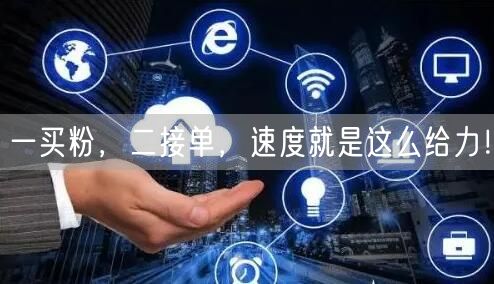 一买粉，二接单，速度就是这么给力！