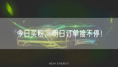 今日买粉，明日订单接不停！