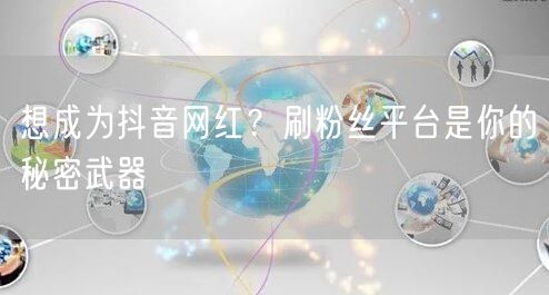 想成为抖音网红？刷粉丝平台是你的秘密武器