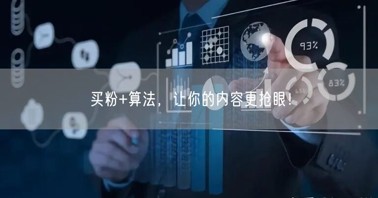 买粉+算法，让你的内容更抢眼！