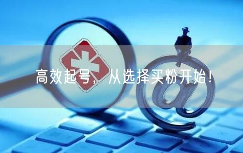 高效起号，从选择买粉开始！