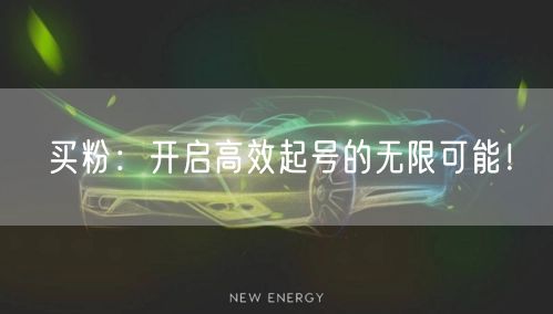 买粉：开启高效起号的无限可能！