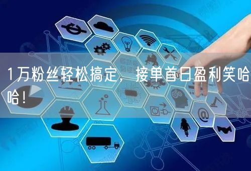 1万粉丝轻松搞定，接单首日盈利笑哈哈！