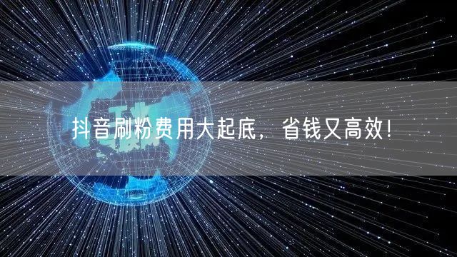 抖音刷粉费用大起底，省钱又高效！