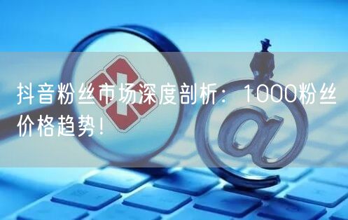 抖音粉丝市场深度剖析：1000粉丝价格趋势！