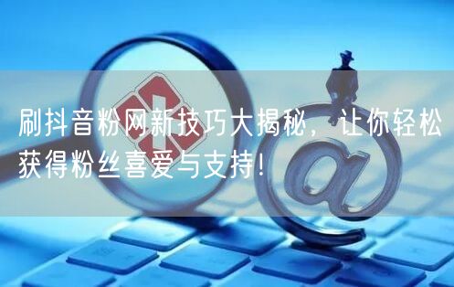 刷抖音粉网新技巧大揭秘，让你轻松获得粉丝喜爱与支持！