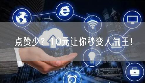 点赞少？10元让你秒变人气王！