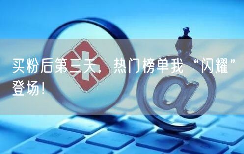 买粉后第三天，热门榜单我“闪耀”登场！